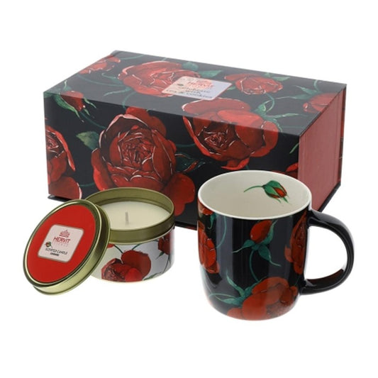 Set Candela 150g e Mug in Porcellana Hervit Rose Baccarat – Eleganza e Confort