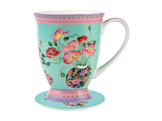 MAXWELL & WILLIAMS Mug con sottotazza Poppy