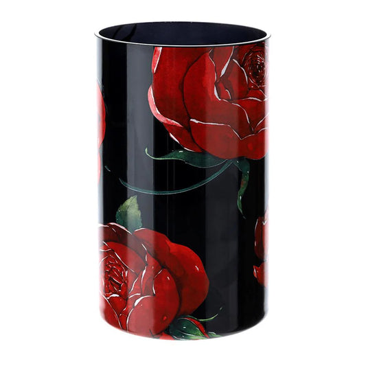 Vaso in Vetro con Rose Baccarat – Hervit