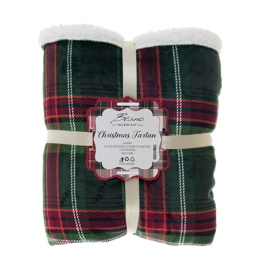 Plaid Sherpa Blanc Mariclo Tartan Collection - Verde