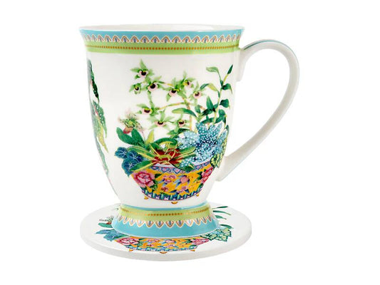 MAXWELL & WILLIAMS Mug con sottotazza Orchid